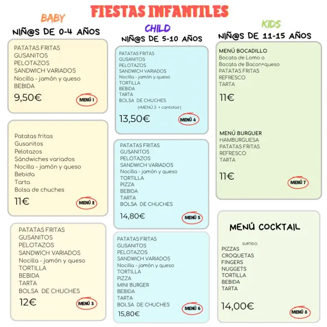 Para nuestros pequeños invitados